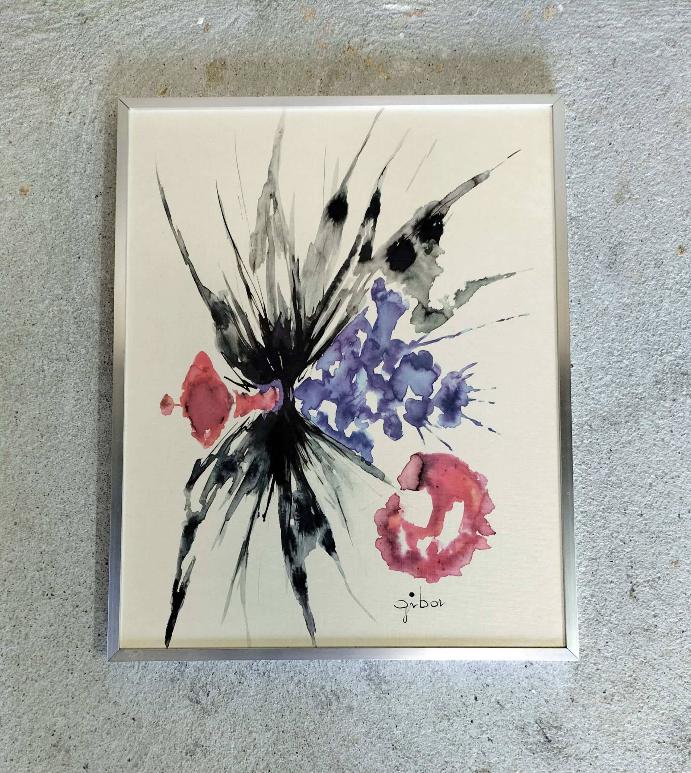 Print, watercolor on Gibor paper