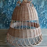 Wicker lampshade