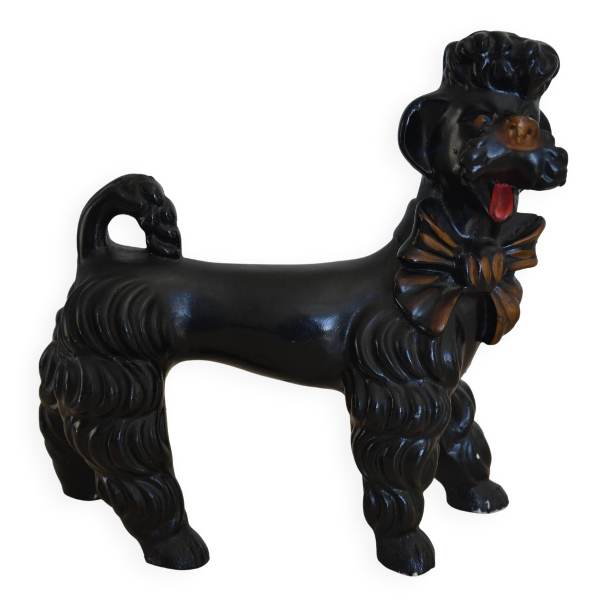 vintage ceramic poodle animal