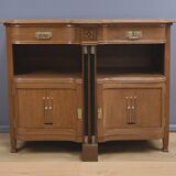 Oak dessert buffet in the style of Gustave Serrurier-Bovy, Art Deco – 1930