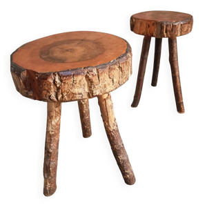 tabourets tripodes en