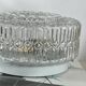 Round wall light ceiling fixture transparent glass vintage antique lamp