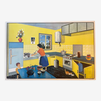 Ogé Hachette poster "the kitchen and the street"