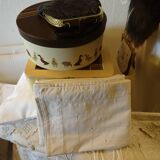 Pair of monogrammed pillow cases A