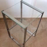 Sellette chrome metal sofa tip