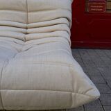 Togo beige wool sofa