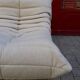 Togo beige wool sofa