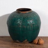 Small ancient emerald green vase (circa 1820) #12