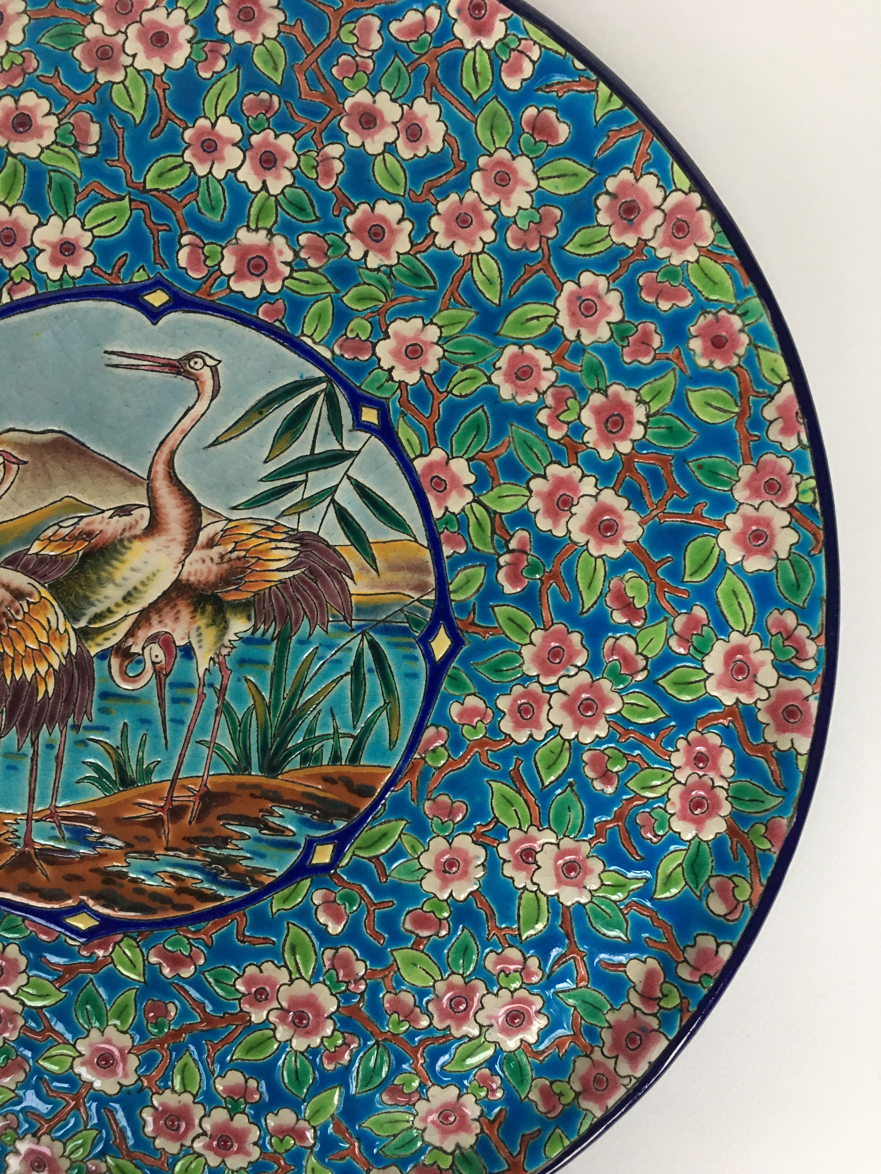 Longwy enamelled dish