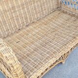 Rattan and wicker sofa 1960