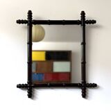 Vintage bamboo mirror from the 60s