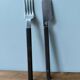 Vintage Air France fork and knife set designed by Vico.