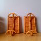 1960s rattan wall hooks