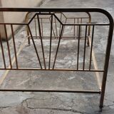 Double brass bed