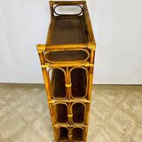 Rattan shelf