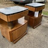 Pair of art deco bedsides