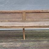 19th-century church pew, 245 cm long