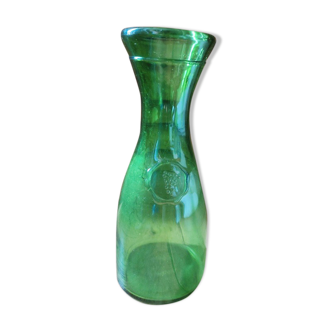 Carafe bouteille flacon en verre vert grappe raisin dp 1022702