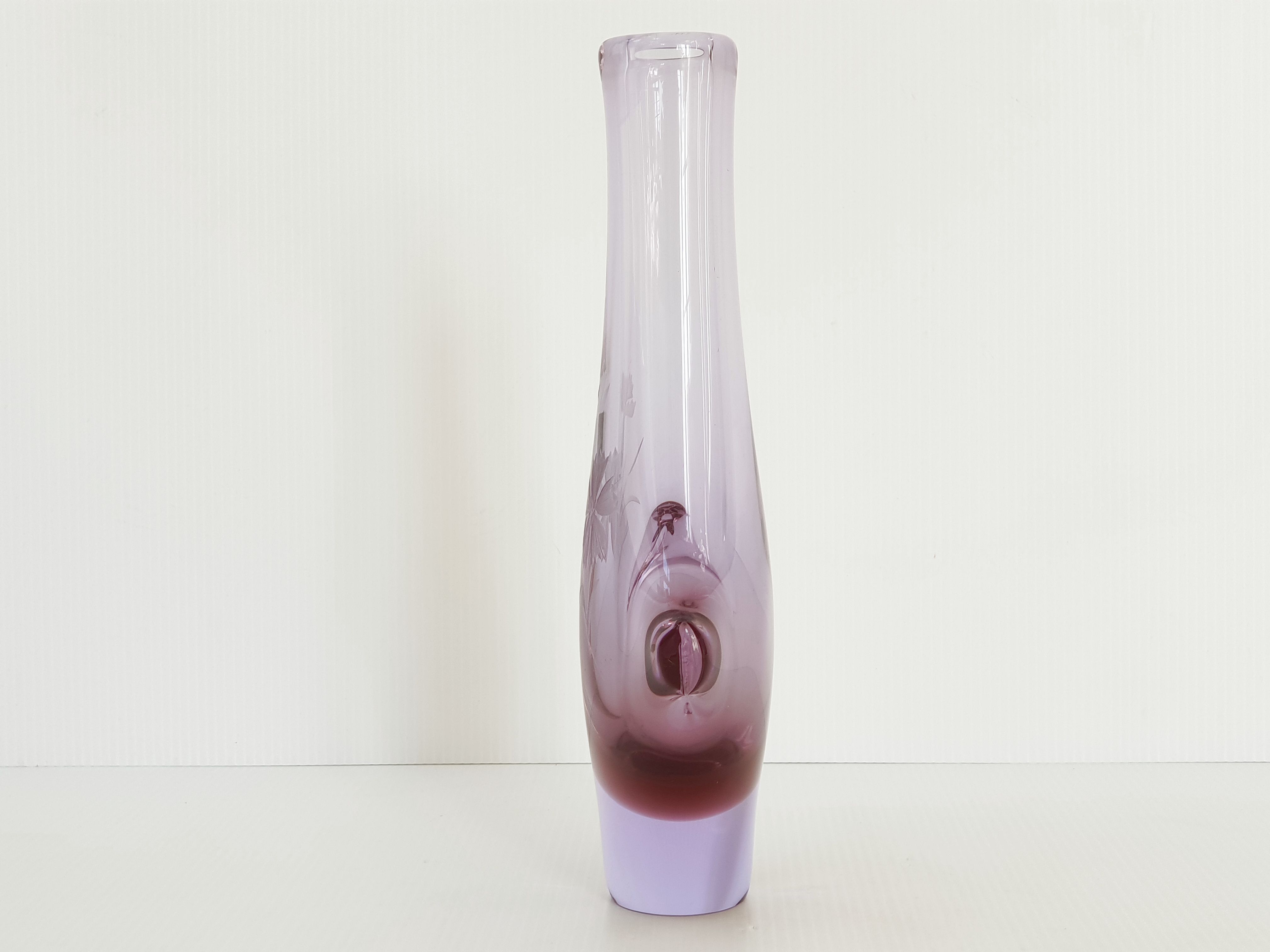 Vintage Bohême crystal vase