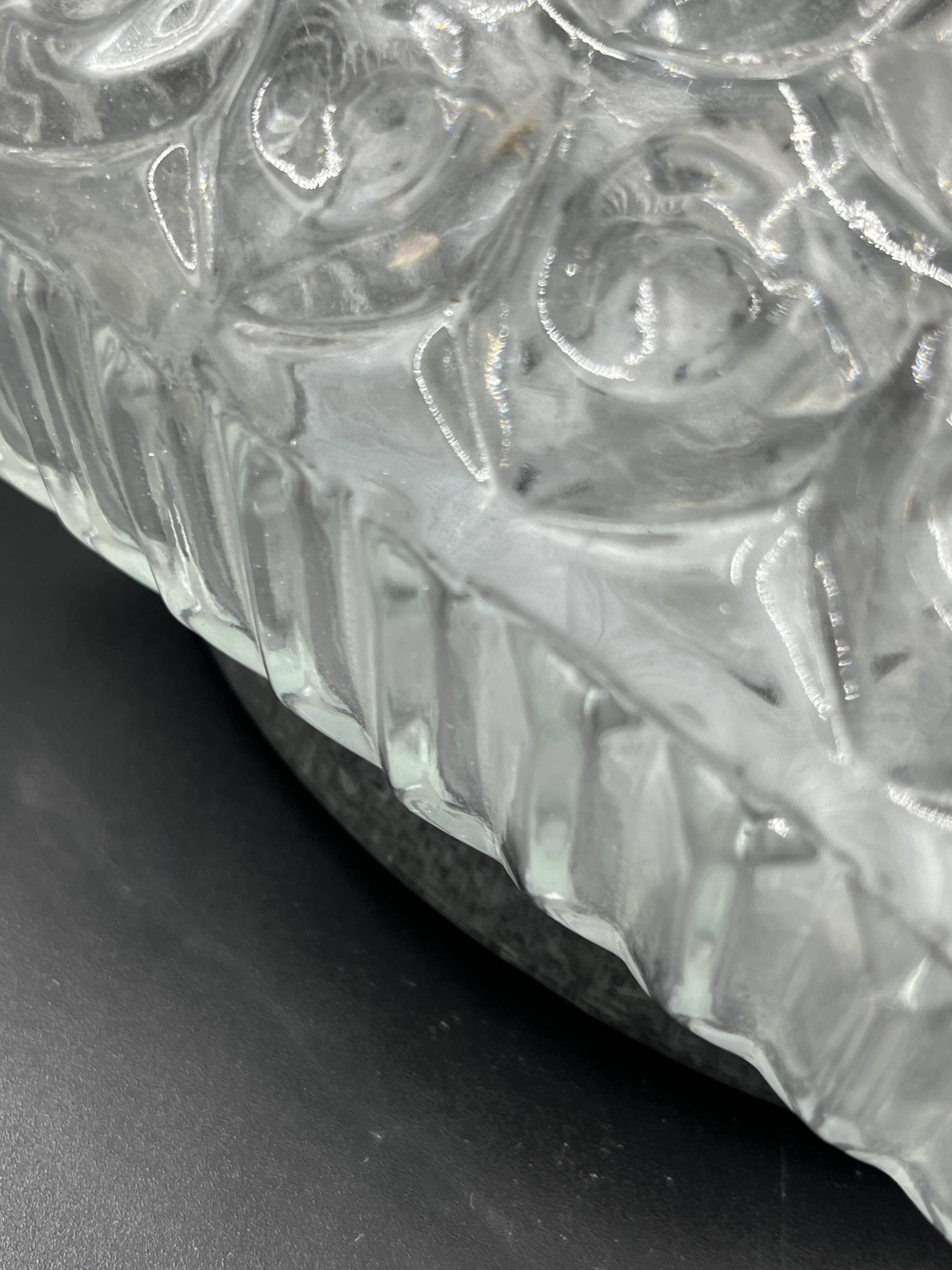 Square textured glass ceiling light Staff Leuchten vintage