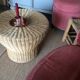 Wicker coffee table