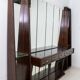 Console, buffet en noyer et miroir de Guglielmo Ulrich, Italie 1940