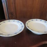 Duo of plates mounted St Amand