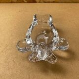 Old vintage vannes crystal bear shaped pocket ashtray