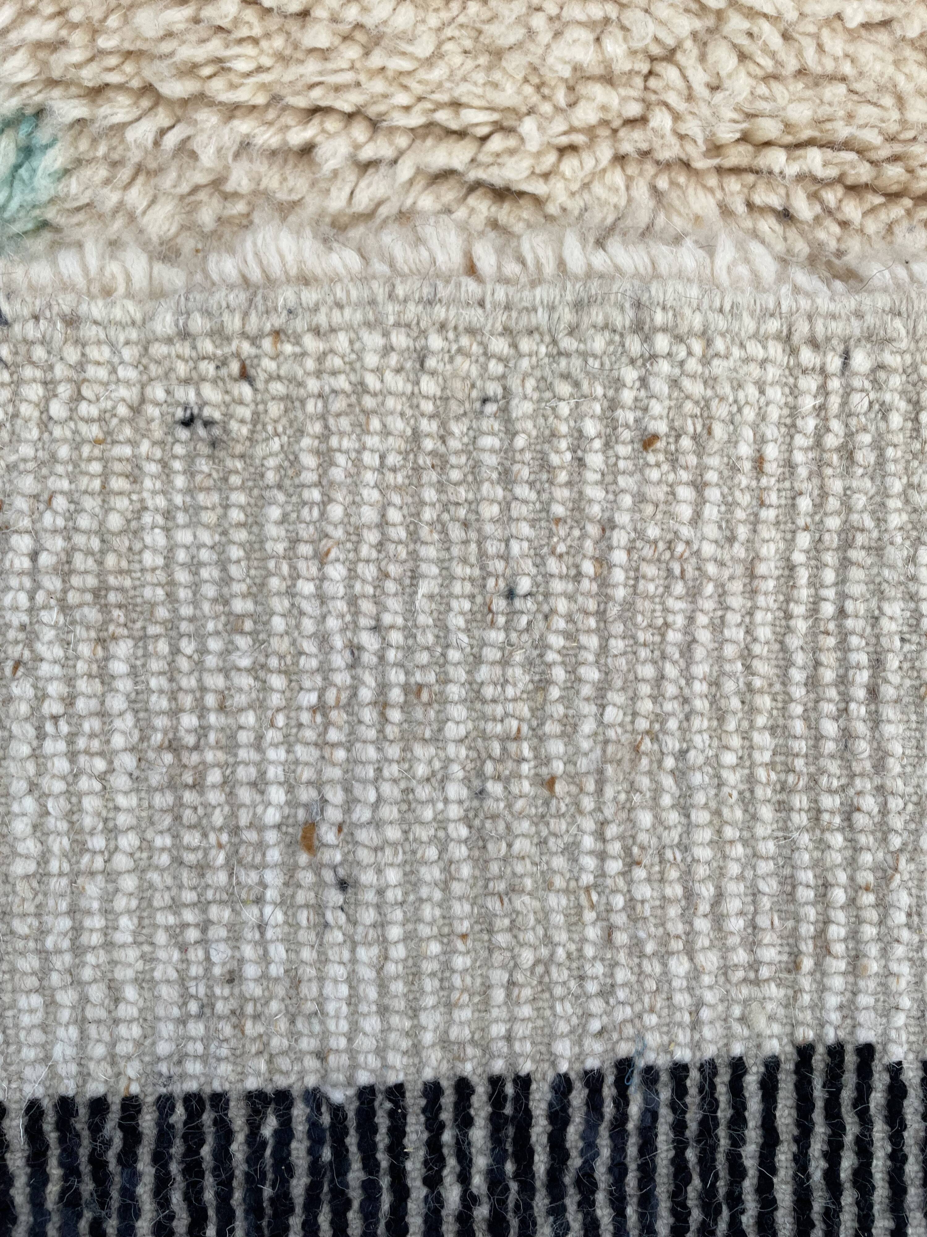 Modern wool berber rug 200x280 cm