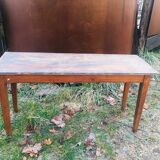 Pretty narrow table in pretty pattine 1900s in walnut trees