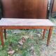 Pretty narrow table in pretty pattine 1900s in walnut trees