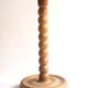 Beaded wood pedestal table