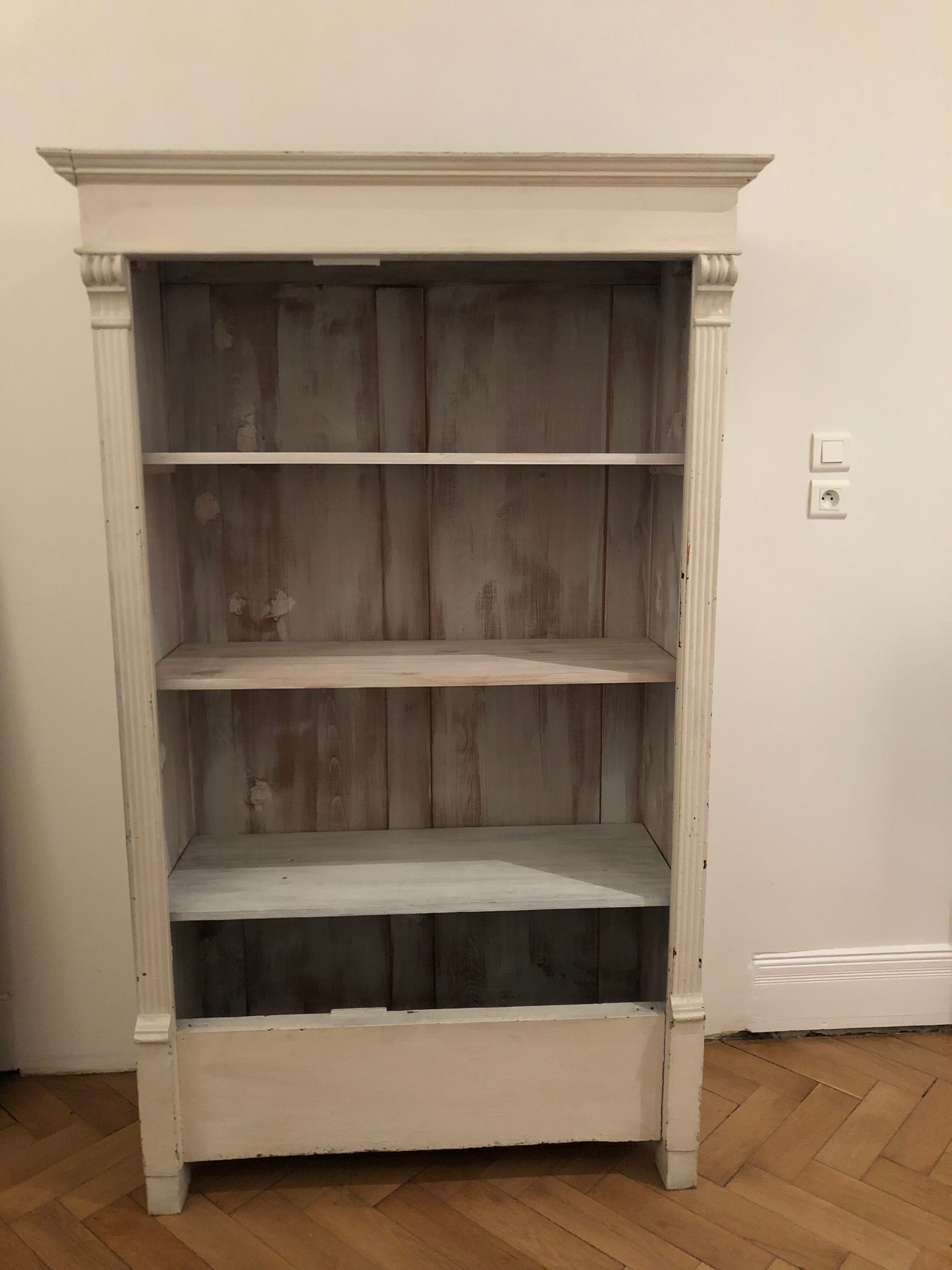 Old cabinet two doors white