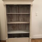 Armoire ancienne deux portes blanc