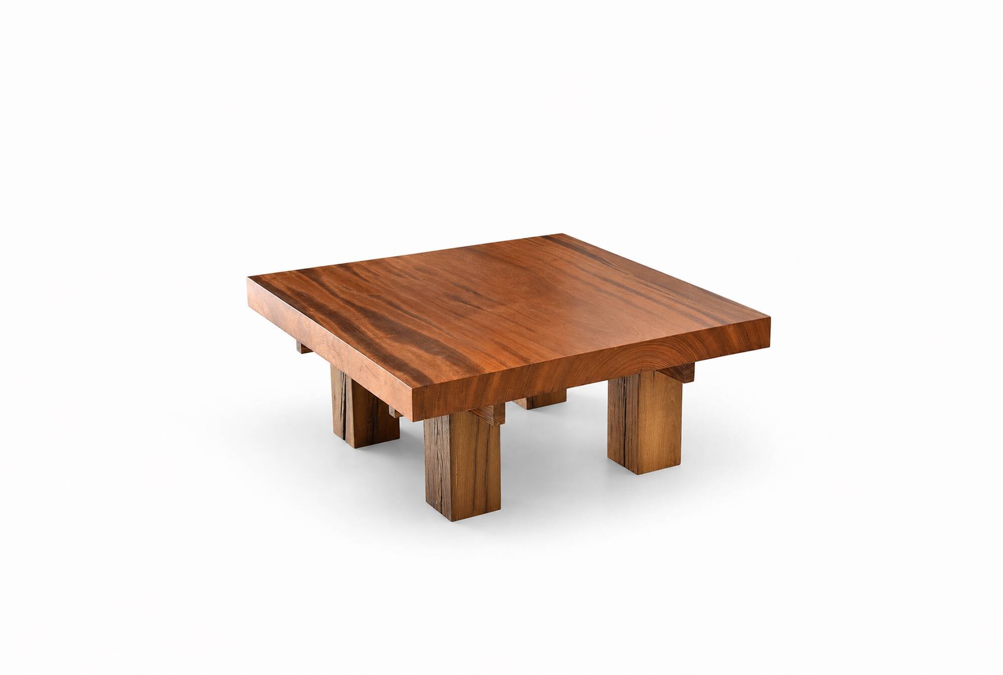 Exotic wood coffee table - timeless design in solid wood