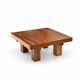 Exotic wood coffee table - timeless design in solid wood