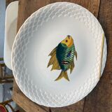 Series of 9 Gien fish plates