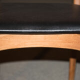Series of 4 Scandinavian chairs 50/60s