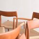 Chaises danoises en teck Mid-Century par Niels O. Møller # 77 & 57 Set de 8