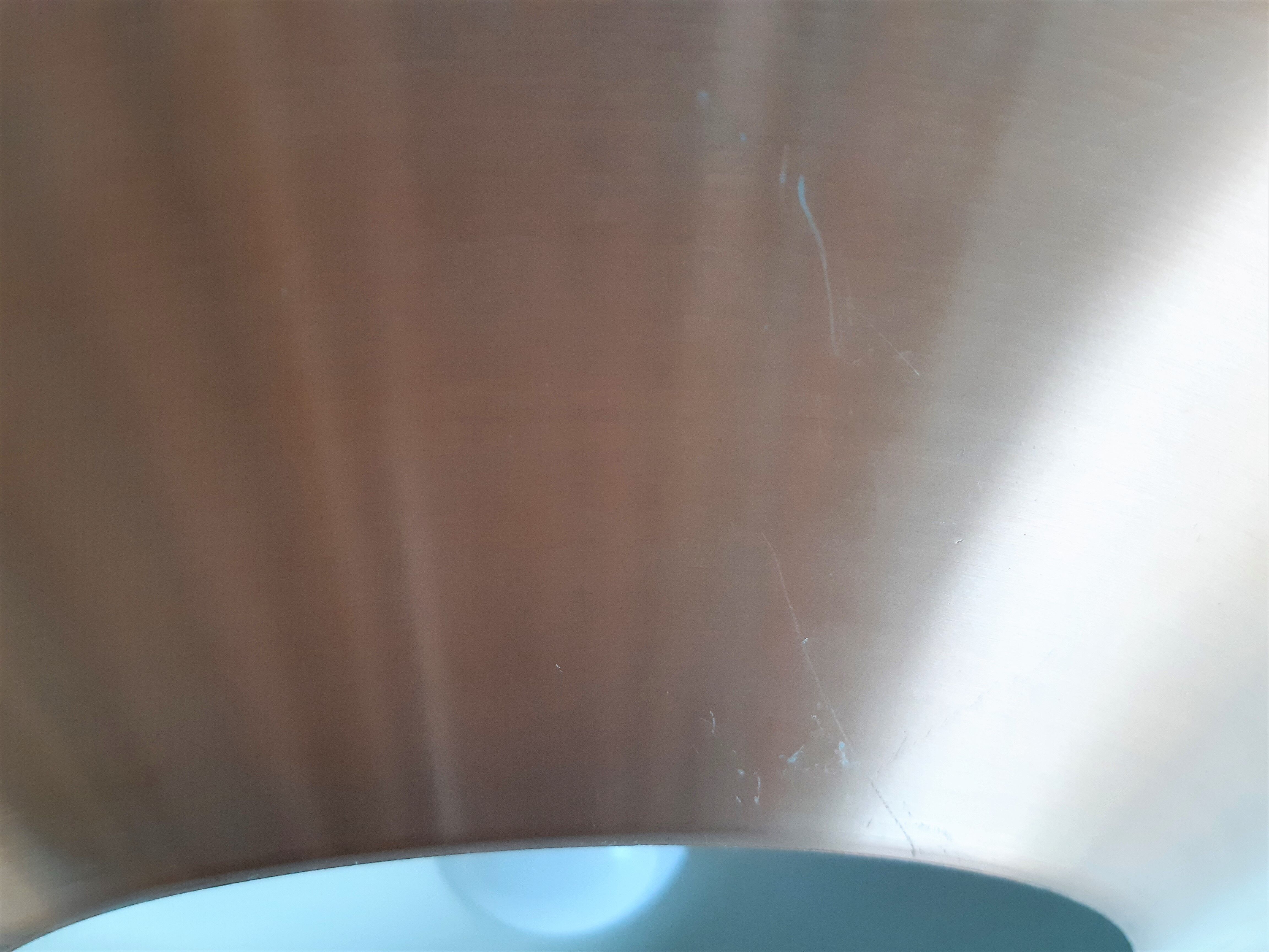 Scandinavian Metal and Teak Pendant Lamp, 1960s