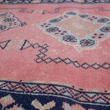 Vintage Turkish Overdyed Oushak Runner Rug 1970s 139x361cm