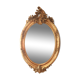 Oval mirror in gilded wood 98x63 cm