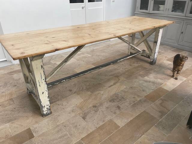 Large antique wooden table 260 cm