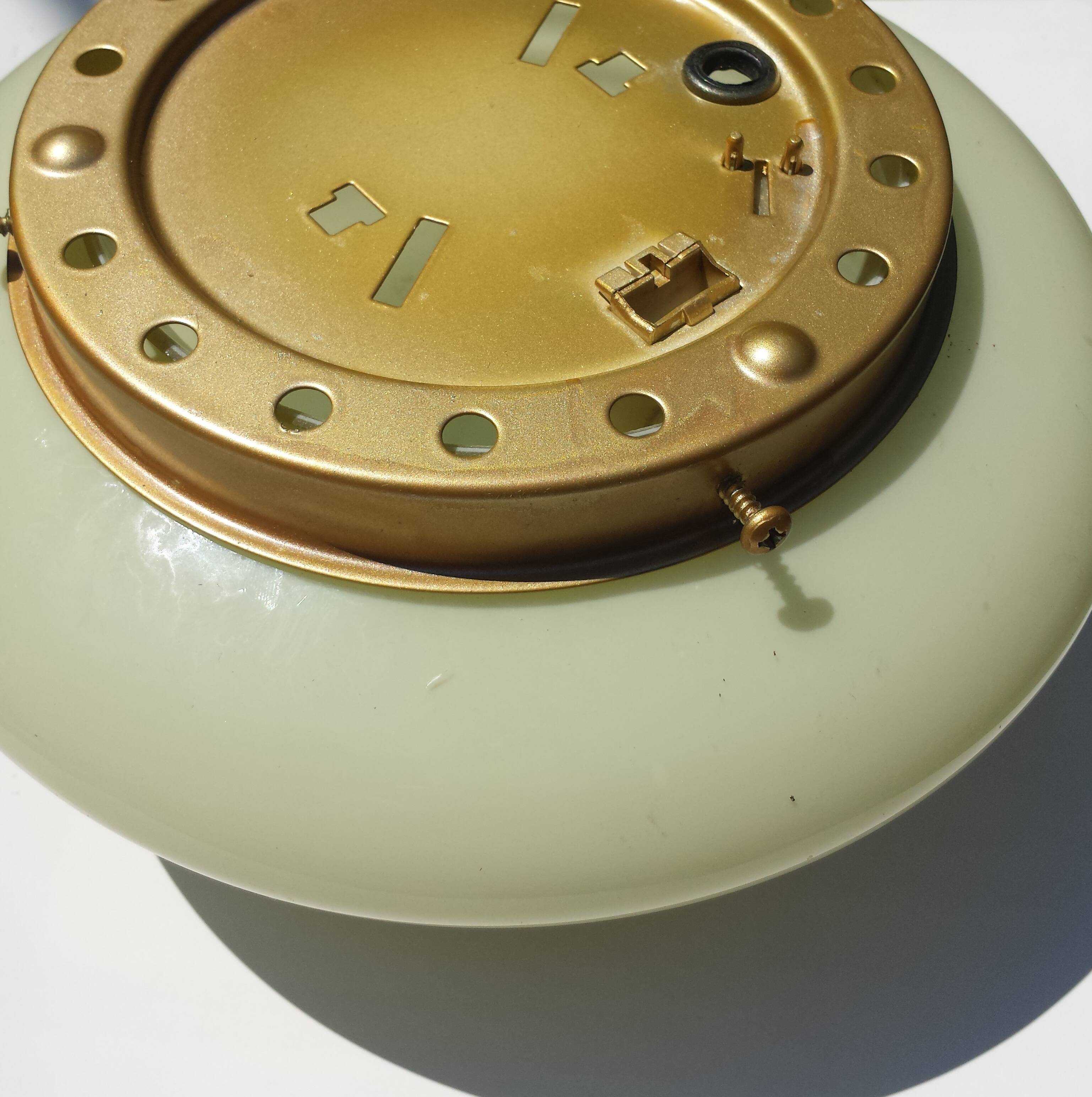 Vintage Opaline Glass Wall Sconce Ceiling Light