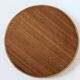 Round checkered tray in marquetry wood, vintage design from the 60s