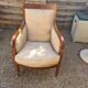 Empire style armchair in mahogany