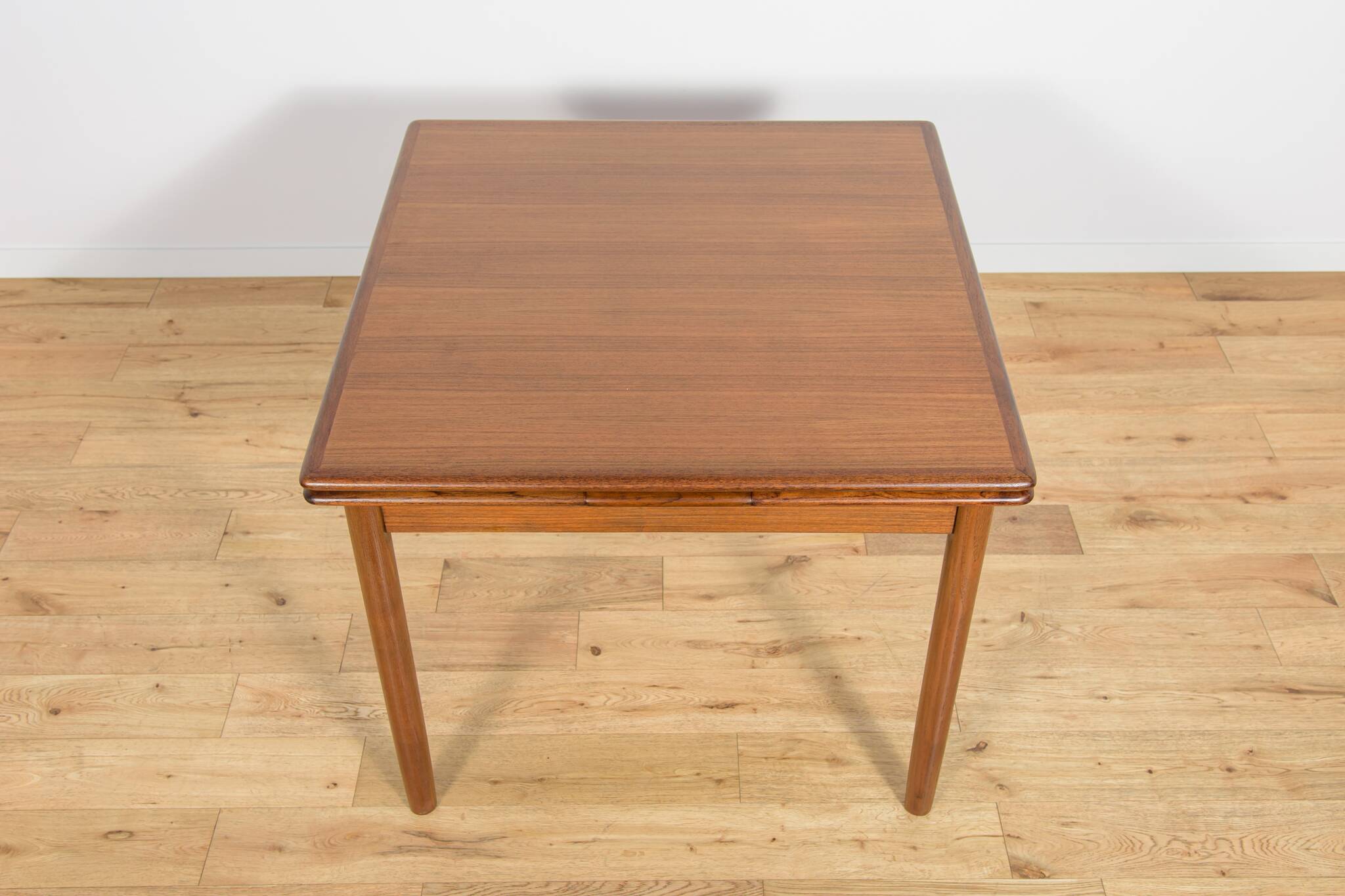 Mid-Century Square Extendable Teak Dining Table, Denmark, 1960s