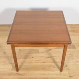 Mid-Century Square Extendable Teak Dining Table, Denmark, 1960s