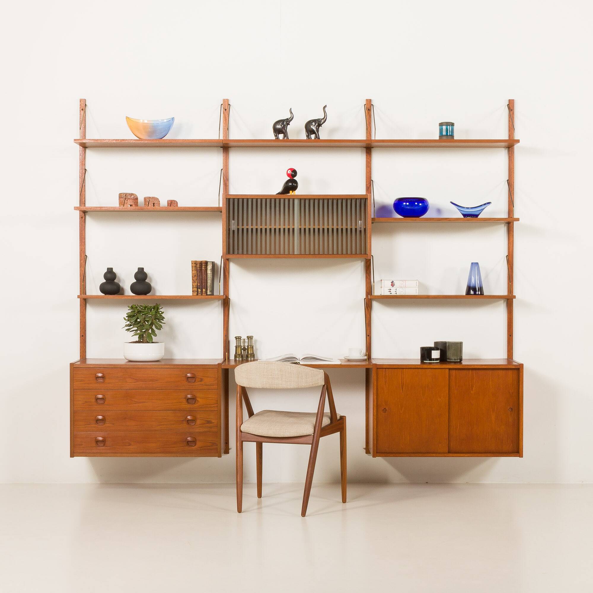 PS System vintage shelving unit by Randers Mobelfabrik, Denmark, 1960s