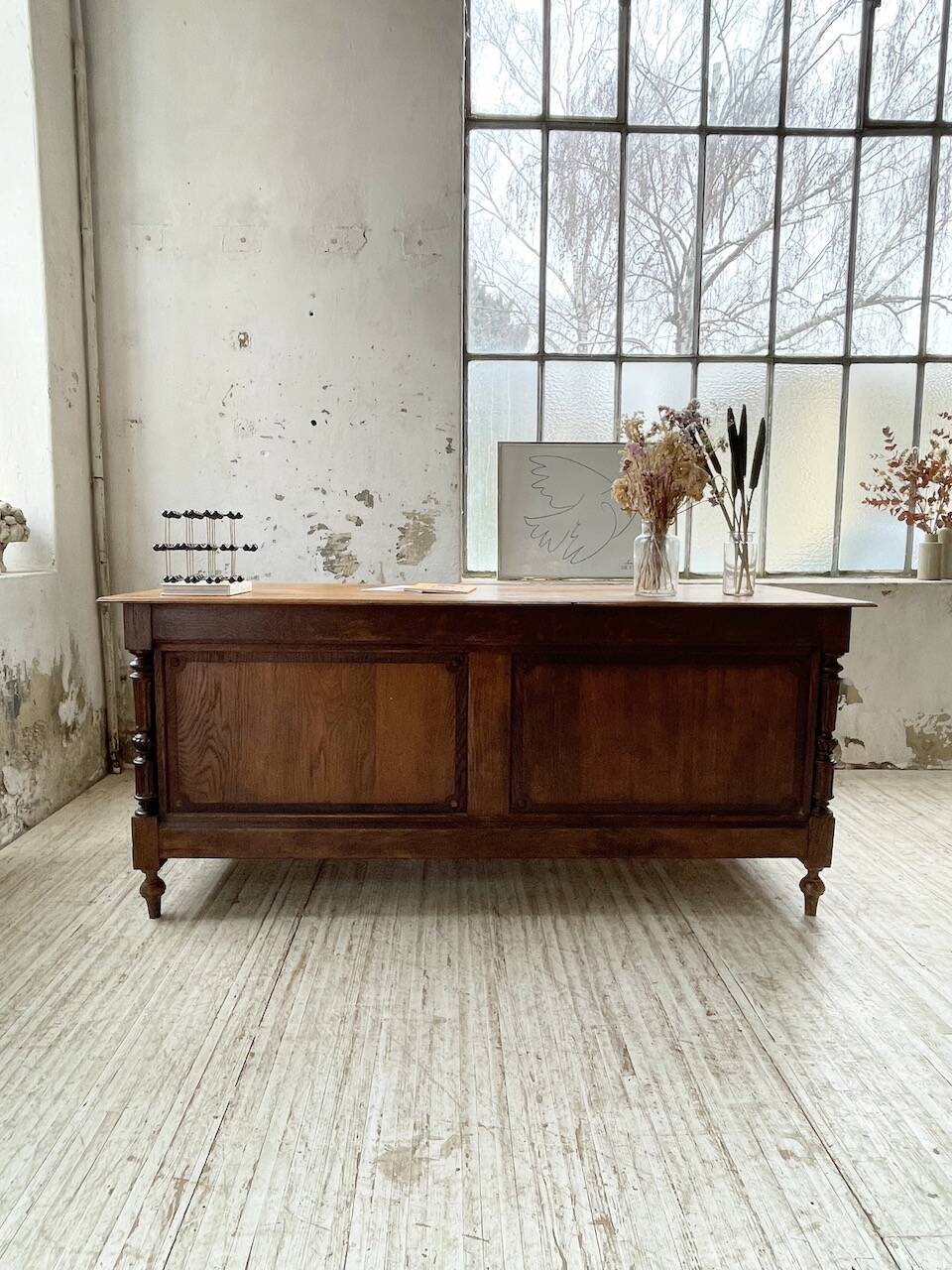 Comptoir en chêne drapier chêne 1900